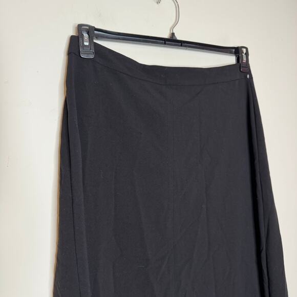 Halogen Midi Skirt Black Women’s Size Large Back Zip Stretch NWOT - Picture 3 of 9